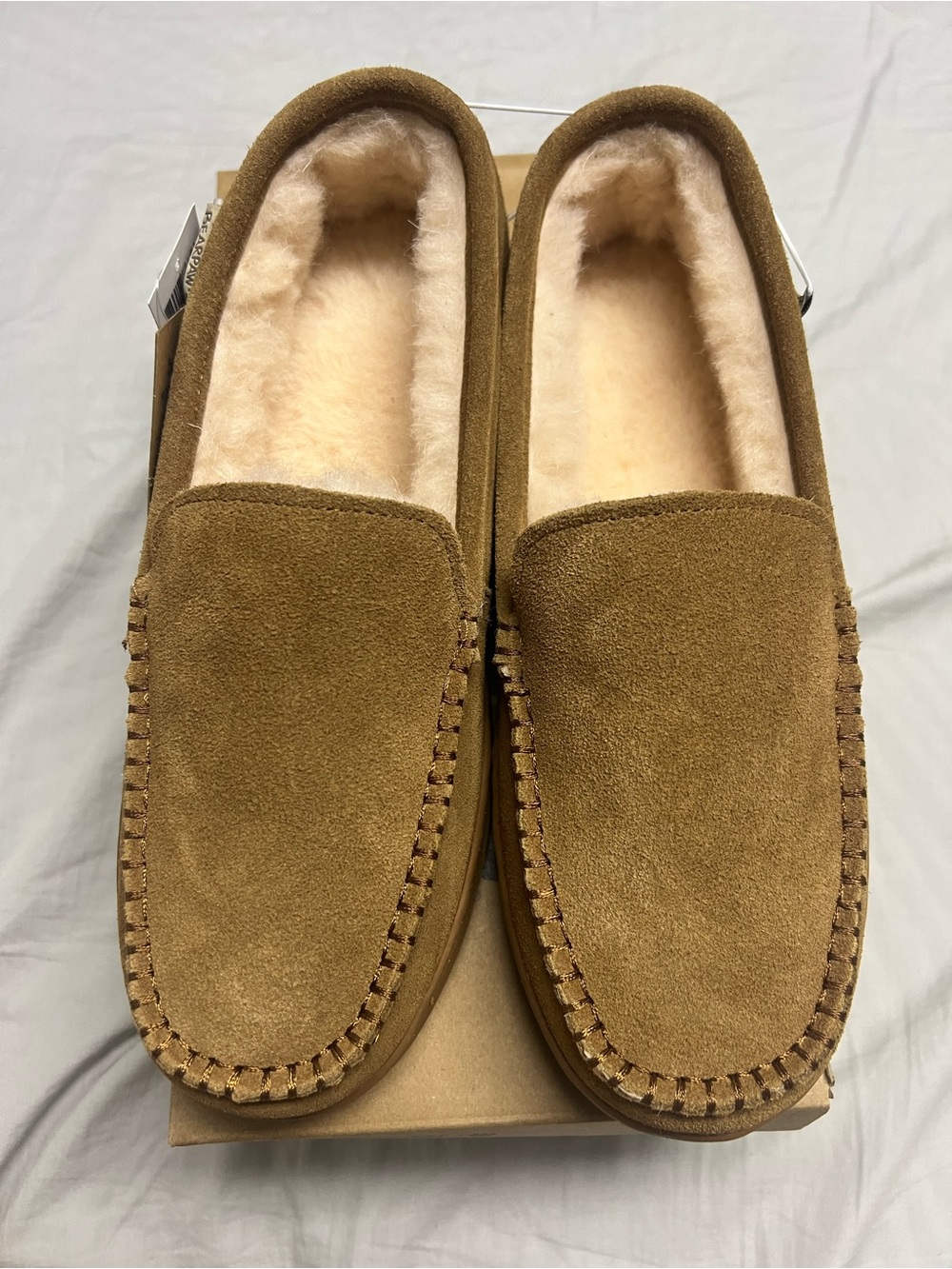 BEARPAW BRIAN MOCCASIN SLIPPERS NWB - Picture 2 of 8